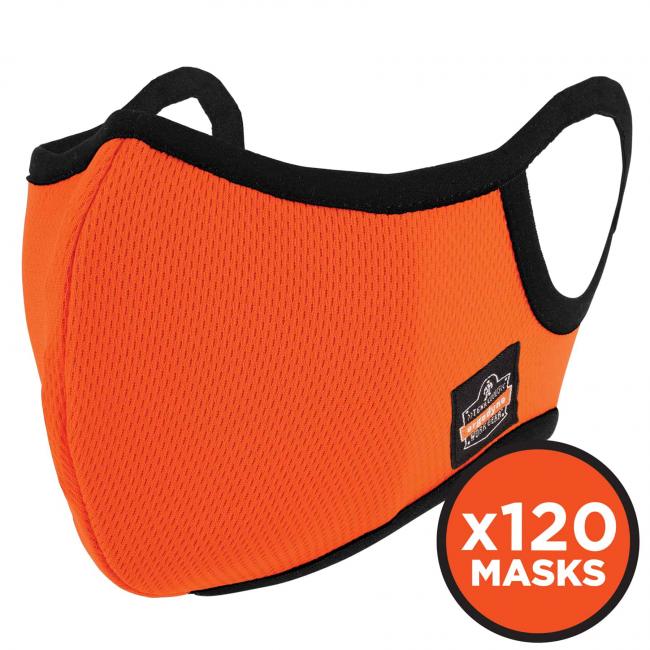 Ergodyne Skullerz 8802F(x) Contoured Face Mask with Removable Filter Case of 120